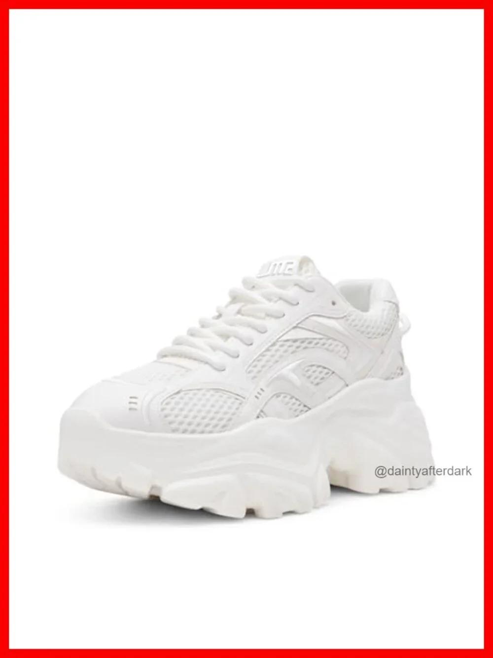 Chunky Platform Lace-Up Fashion Sneakers Low Top Athletic Shoes